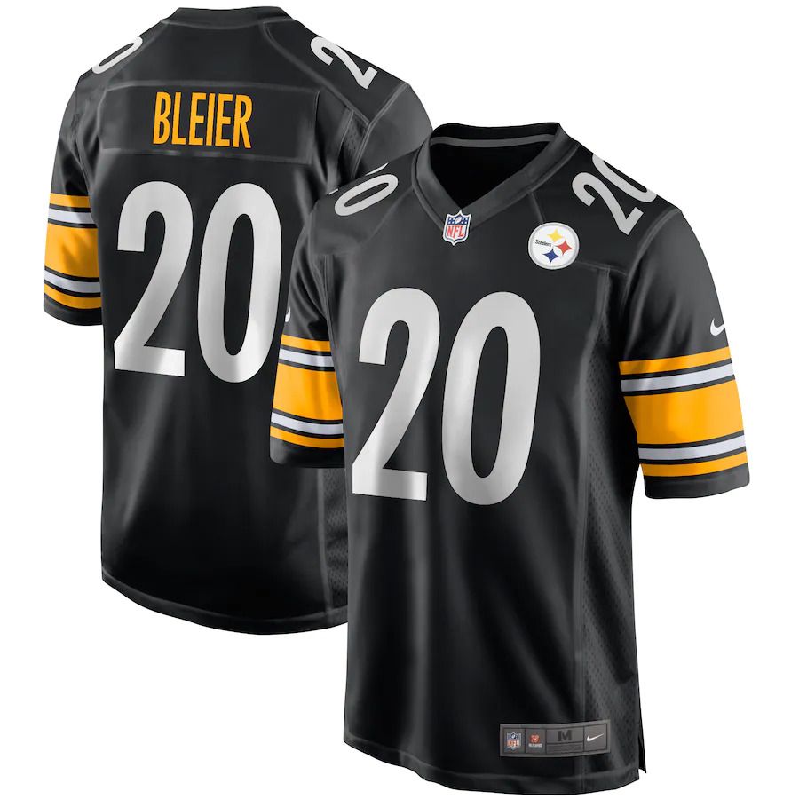 Men Pittsburgh Steelers #20 Rocky Bleier Nike Black Game Retired Player NFL Jersey->nba hats->Sports Caps